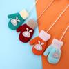 Outdoor Cartoon Children Girls Toddler Boys Baby Mittens Knitted Gloves Warm Mittens Thickened