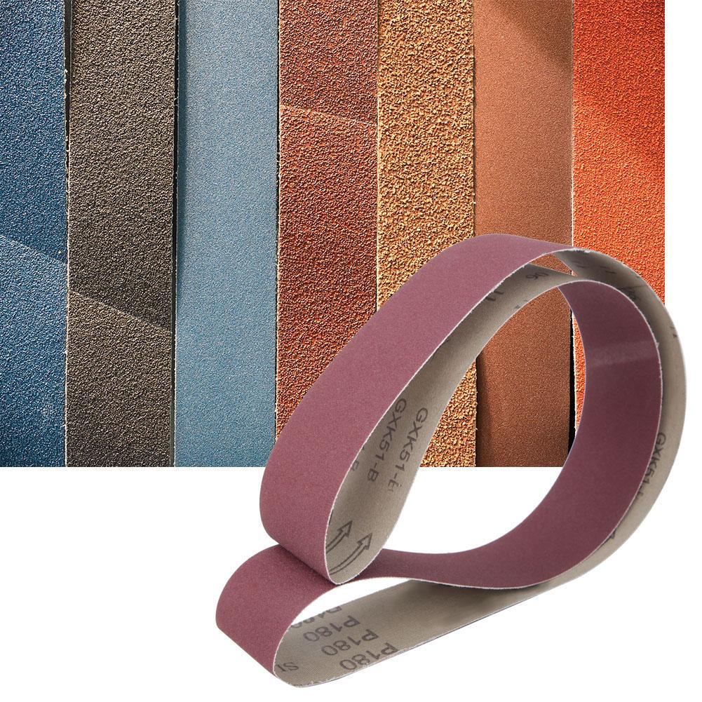 10 ШТ. Абразивная шлифовальная лента Круглая шлифовальная лента 1220x50мм Оксид алюминия GXK51 B(120 #)