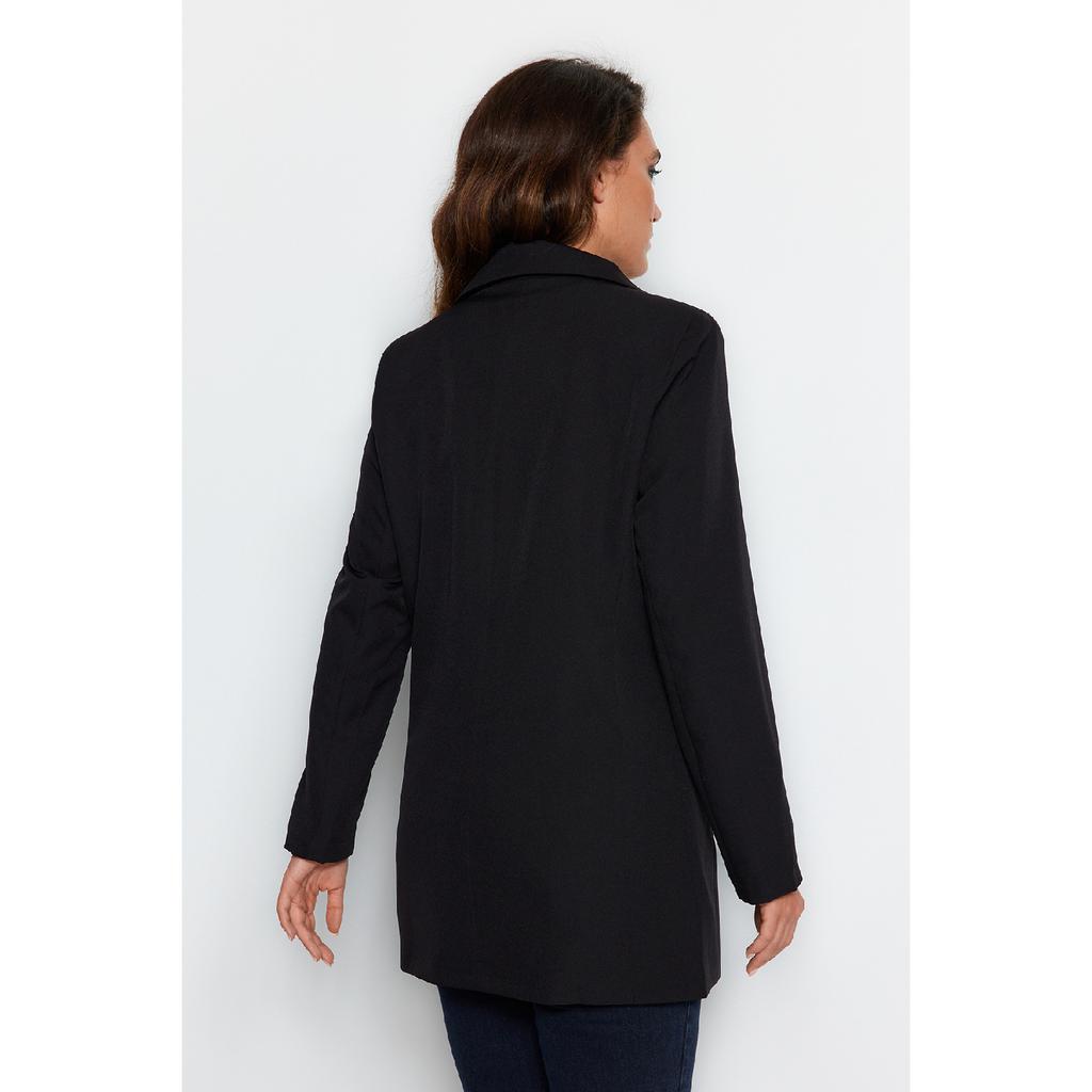 Норковый пиджак с двойной пуговицей и подкладкой из тканого материала с карманами Tctss22ce025