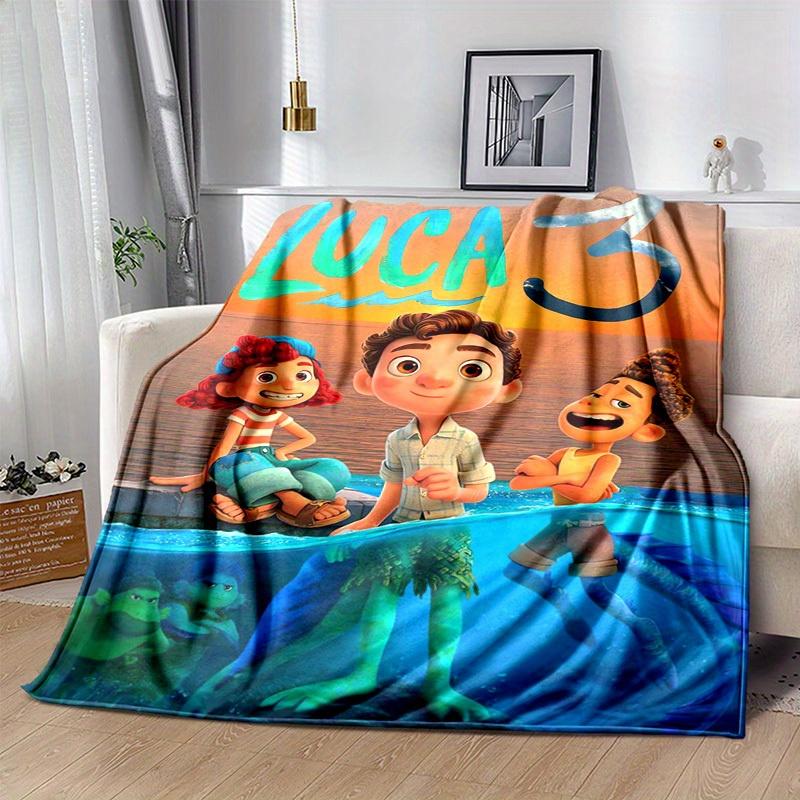 1pc, Luca 3 Movie Poster Inspired Home Decor Blanket Perfect for Couch, Bed, Travel, Camping, Car