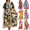 Women's Dress, Colorful Floral Prints, Vacation Loose Robe, Bikini, Sun-protective Smock
