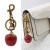 Стильный брелок-подвеска в виде вишни, модный фруктовый шарм, элегантное кольцо для ключей из смолы для ключей и украшения рюкзака