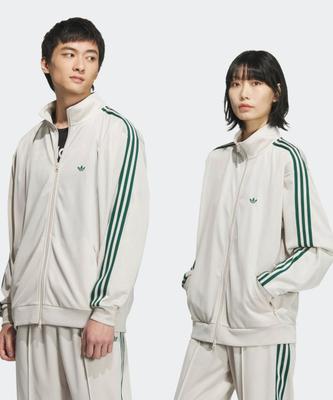 adidas Bb Track Top светло-бежевый зеленый Jd5266