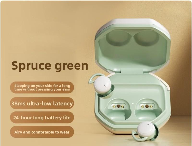 Профессиональные беспроводные мини-наушники-вкладыши для сна с искусственным интеллектом, невидимые, с Bluetooth, шумоподавлением, удобные для сна на боку, для работы и дома