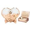 Heart Shaped Frame Wooden Love Signature Guest Book Rustic Drop Box With Heart Tags Wedding Birthday Party Props Desktop Decor