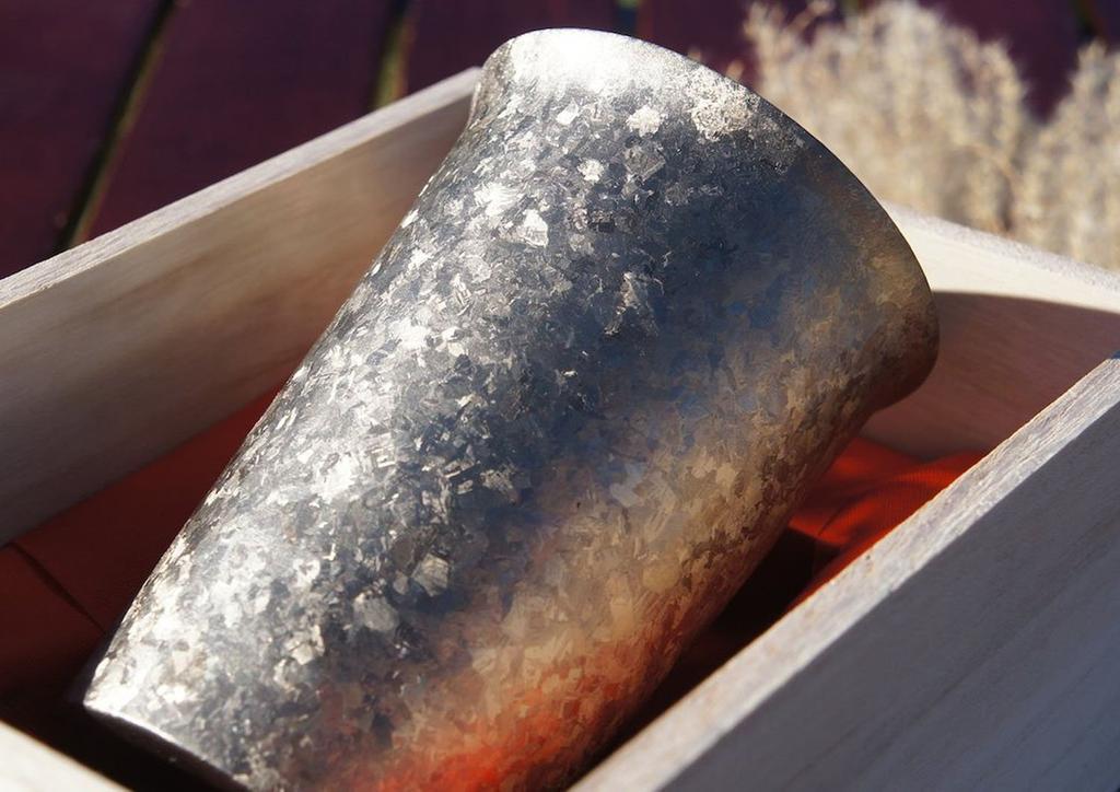 HORIE Сделано в префектуре Ниигата Титановый двойной барабан Печное производство Широкая горловина 300 куб. см Серебро T13KMS300 Tsubame,