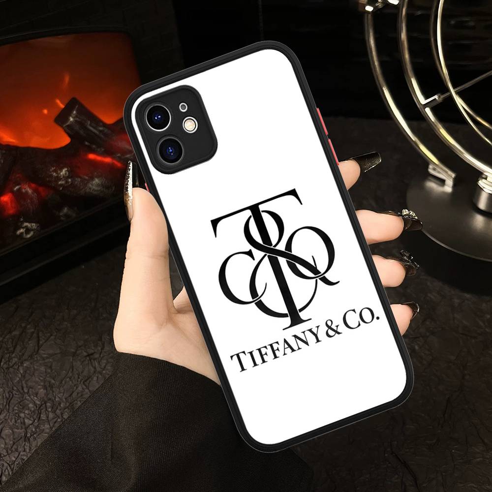 Эстетичный Синий T-Tiffany Матовый Прозрачный Чехол для Телефона для Чехла IPhone 16 15 14 13 12 11 Pro Max X XS Max Plus