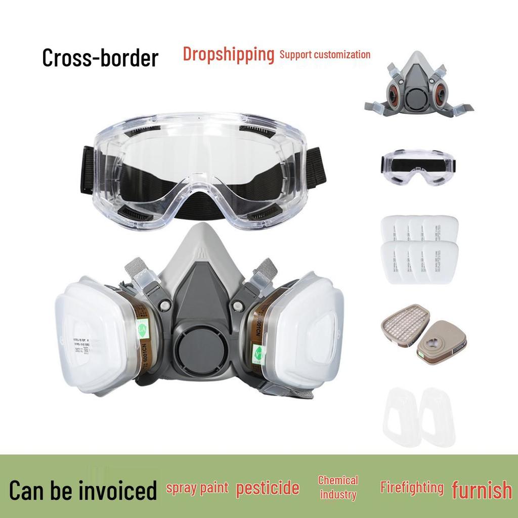 Многоцелевая маска 6200 для покраски, работы с пестицидами, декоративных работ, шлифовки, работы с химикатами, пожаротушения и защиты от пыли в горнодобывающей промышленности.