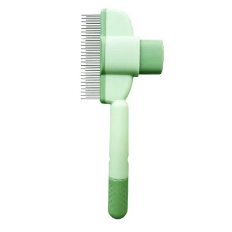 Щетка для линьки кошек, Щетка для удаления линьки с кнопкой фиксатора, Щетка для ухода за короткой и длинной шерстью кошек