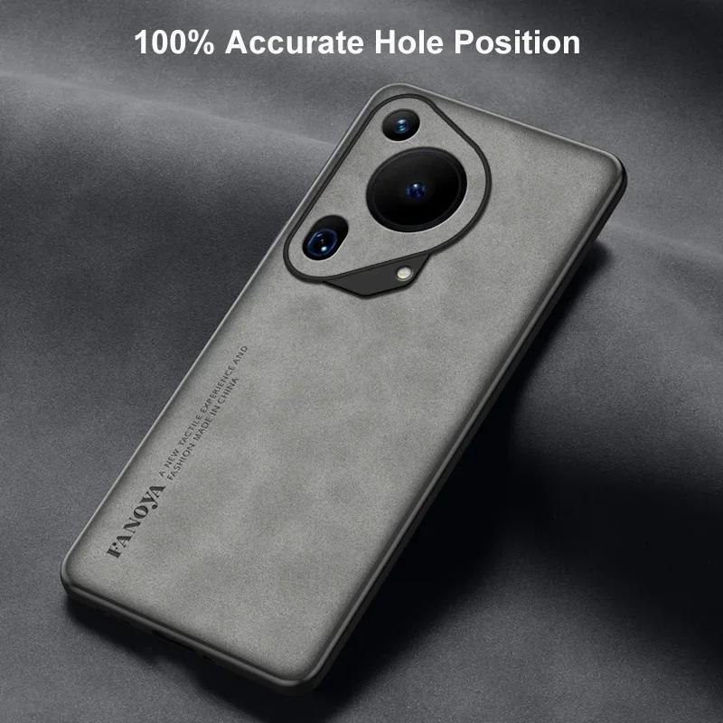 Для Huawei Pura 70 Ultra Чехол Роскошный Чехол для Телефона из ПУ Кожи Для Huawei Pura 70 Pro Plus Чехол Силиконовый Ударопрочный Полная Защита