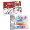 Christmas Advent Calendar 24 Days Countdown Gift Box Stress Relief Tear Off Set with Extra Paper Box