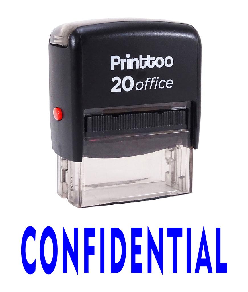 Printtoo КОНФИДЕНЦИАЛЬНО Самостоятельная печать резиновой печатью Офисные канцелярские товары на заказ
