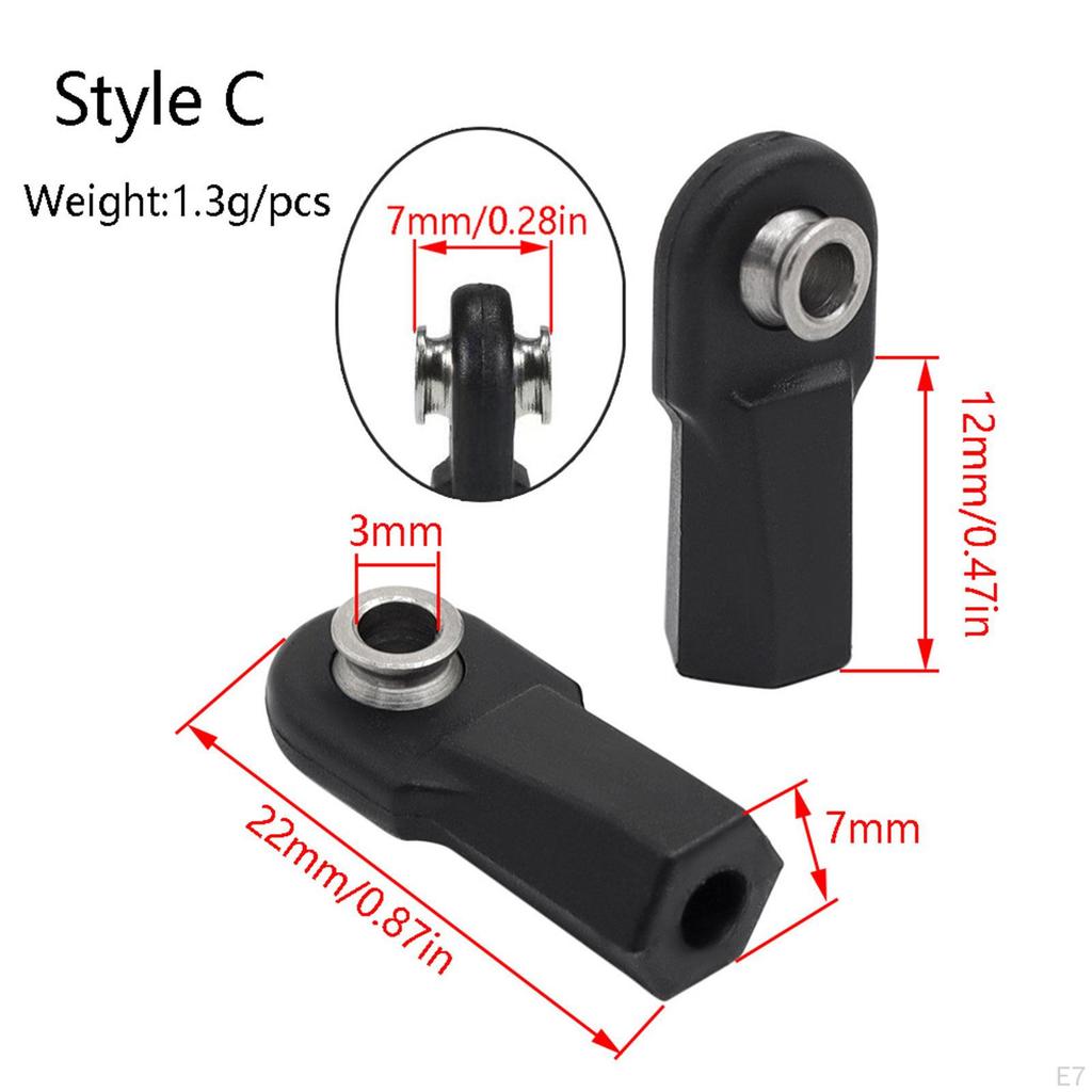 10 Pcs M4 Ball Joint Heads for RC Cars, Universal Remote Control Toys, 1/10 And 1/8 Crawler