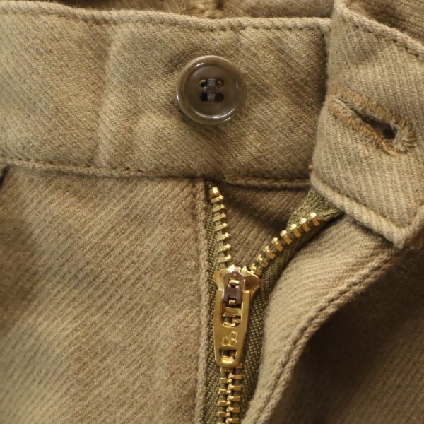 Неиспользованные брюки Johnbull из шерстяной смеси с защипами L коричневые мужские б/у