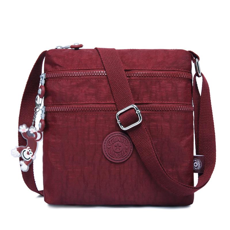 Versatile Lightweight Water-Repellent Nylon High-Top Shoulder Messenger Bag
