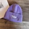 Fashion Letter Embroidery Neutral Casual Warm Knitted Hat For Autumn Winter And