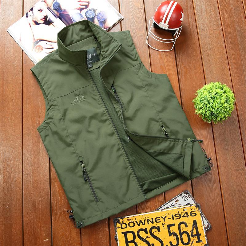 Men's Vest Spring and Autumn Thin Casual Breathable Vest Men's Youth Middle-aged and Elderly Quick-drying Vest Summer Vest