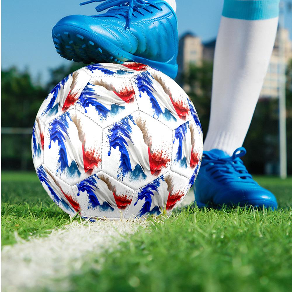 France national football team Theme soccer ball Size 5 Soccer Ball Soft Touch Professional Training Football for Outdoor Sports