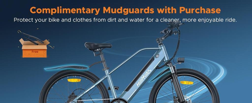 Городской электровелосипед ENGWE MileTrail 1 – Запас хода 120 км с датчиком крутящего момента, Тихий двигатель, Регулируемая конструкция, Гидравлические тормоза