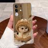 Чехол для телефона Vivo iQOO Z10x Эстетичный Милый Кот Мультяшные Узоры Прозрачный Мягкий Силикон ТПУ Задняя Крышка Супер Тонкий Корпус