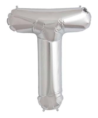 T Balloon Letter T 40 Cm Silver Foil Party Decoration Birthday