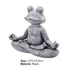 Rust-proof Resin Great Realistic Looking Funny Meditating Position Frog Statue Frog Figurine
