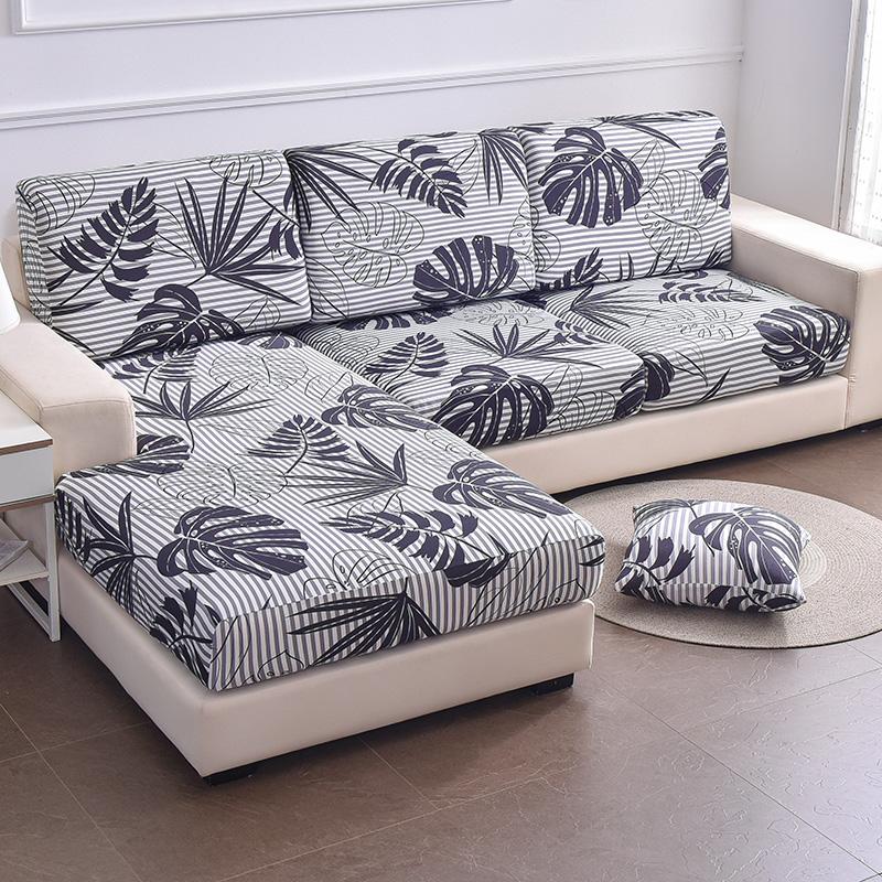 Чехлы на подушки для дивана с принтом, эластичные чехлы для домашних животных, детские эластичные моющиеся чехлы с цветочным принтом для гостиной, съемный чехол, защита для мебели
