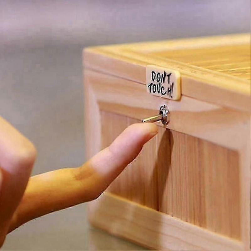 Деревянная Бесполезная Коробка, Игрушка Тигр, Подарок со Звуком