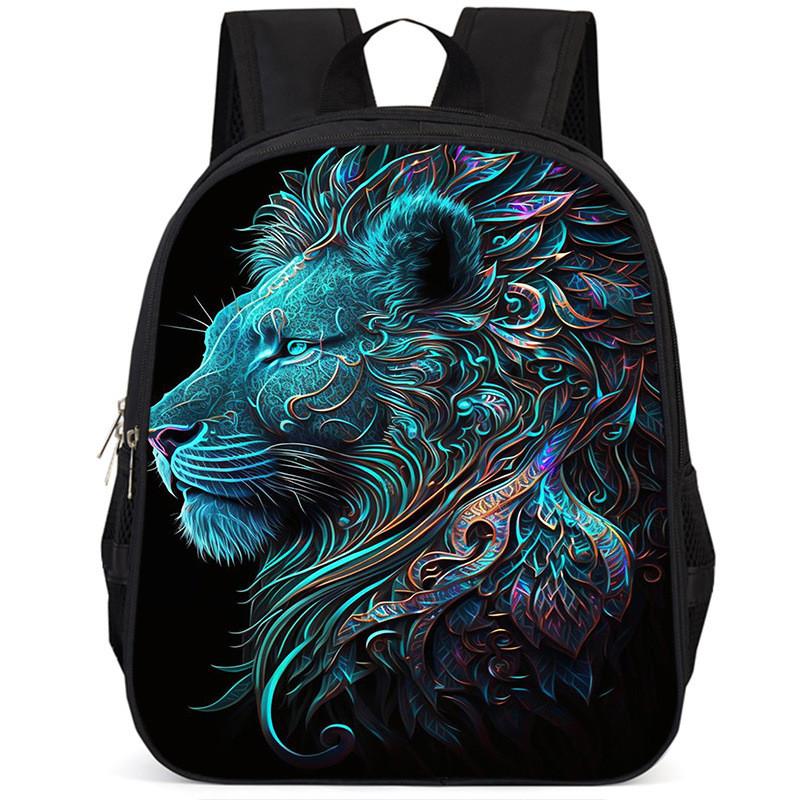 Вместительный школьный рюкзак Lion 15 дюймов из ткани Оксфорд для детей, легкий и эргономичный