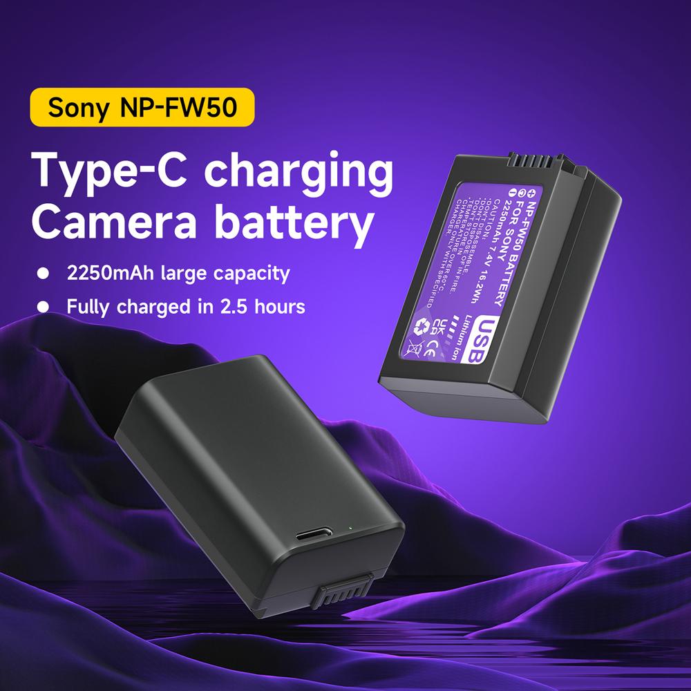 PALO 7,4 В 2250 мАч USB NP-FW50 NP FW50 NPFW50 Аккумулятор для Sony Alpha a 6500a 6300 a6000 a5000 a3000 NEX-3 a7R a7S NEX-7