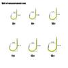 5pcs/set Fluorescent Green Strong Sharp Spring Hooks High Carbon Steel Fishing Hook for Saltwater Freshwater Fishing 8# -13#
