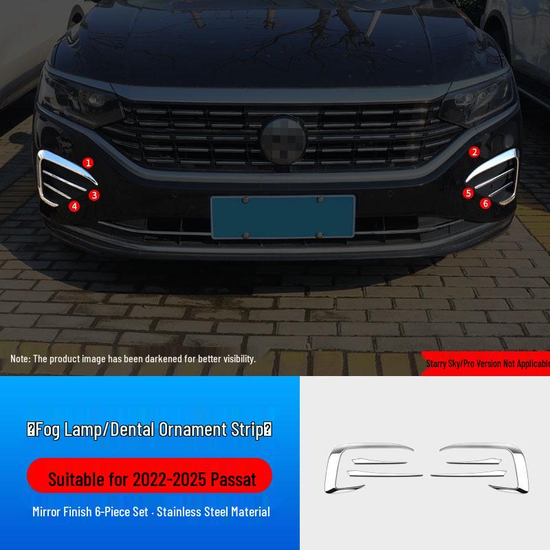 Декоративная накладка на рамку противотуманной фары Volkswagen Passat