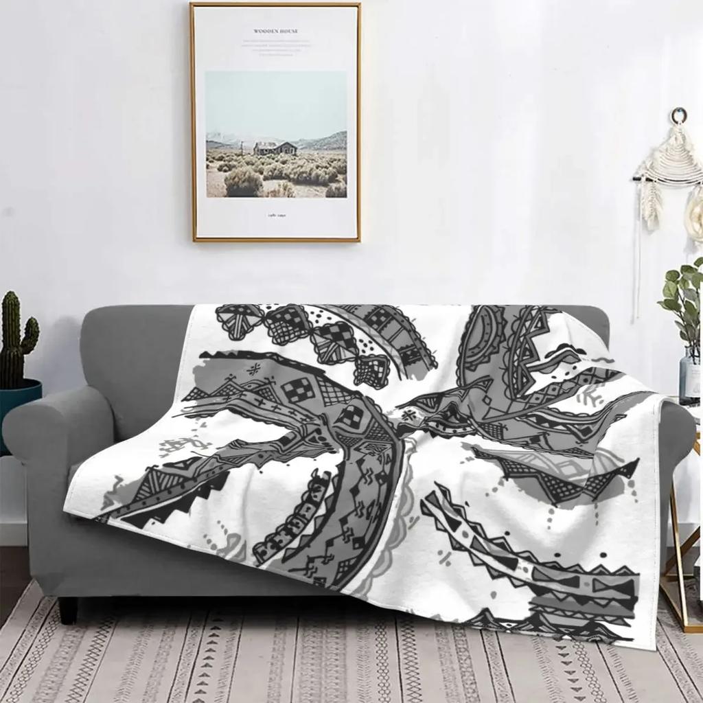 Печать кабильского ковра одеяла дышащие мягкие фланель зимние богемные амазигские берберские пледы для дивана дома кровать подарки