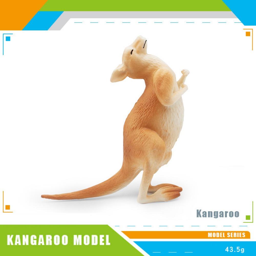 PVC Material Kangaroo Model Simulated Design Kangaroo Statue Crafts  For Collectors