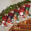 Christmas Stockings, Christmas Stocking Deer Santa Snowman Plaid Xmas Stocking Holiday Christmas Decoration For Family Kids