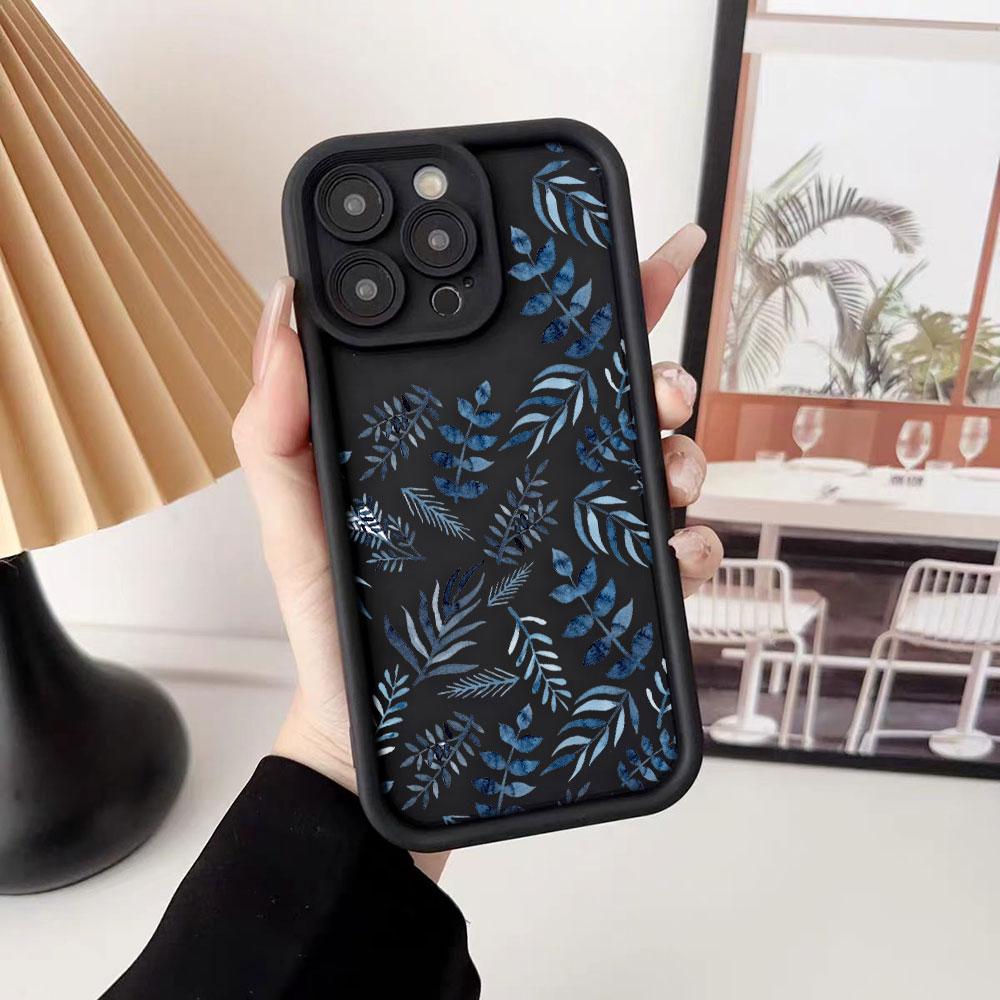 Красивый Цветочный Чехол для Телефона для iPhone Apple 17 AIR 16 16E 11 12 13 14 15 XR Plus Pro Max Чехол Своими Руками Ударопрочная Крышка из ТПУ Capa