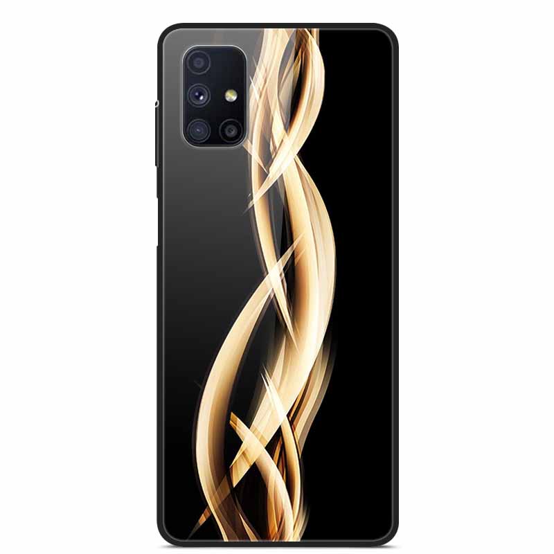 Стеклянная задняя крышка для Samsung Galaxy M51 M31 Чехол Жесткий чехол из закаленного стекла для Samsung A71 A51 Чехол A 51 71 M 51 31 Funda Coque