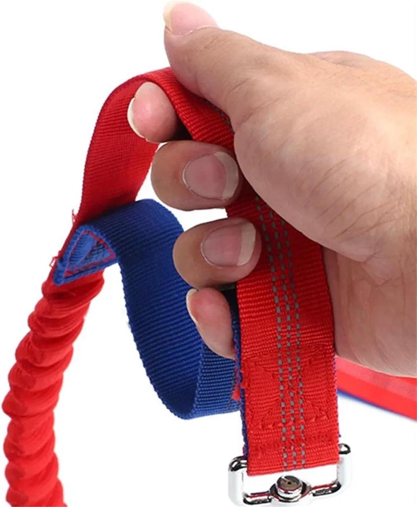 Регулируемый выдвижной поводок для собаки Многофункциональный спортивный трос для тяги Свободные руки для бега Светоотражающий дизайн банджи