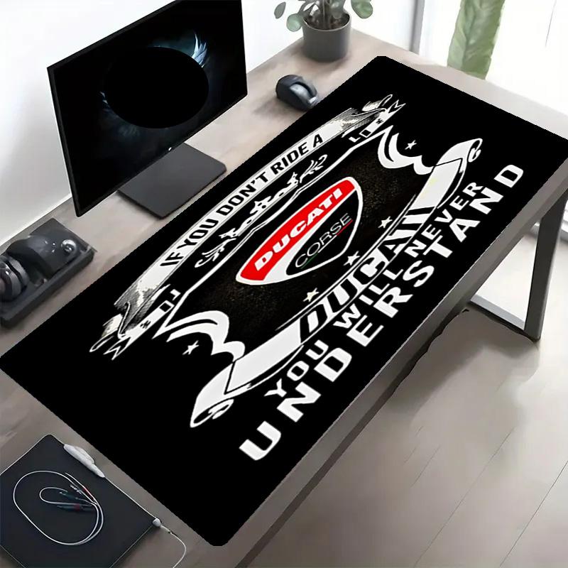 Ducati motorcycle Print Mouse Pad, Anti‑Slip Desktop keyboard Mat, for PC Laptop Gaming Working Daily Use, Cool Festival Birthday Gift