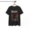 Летняя мода 2026 Модная футболка Мужчины Женщины Винтажный топ Хоррор Slipknot Графическая футболка _ Мерч Хэви-метал группы Хип-хоп Уличная одежда Свободный крой