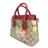 Used GUCCI Handbag Tian 453177 GG Supreme Canvas Red beige Shoulder