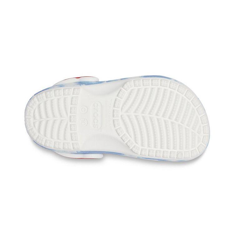 Crocs Уличные пляжные клоги спортивные сандалии тай-дай детские сандалии бело-голубые 206818-100