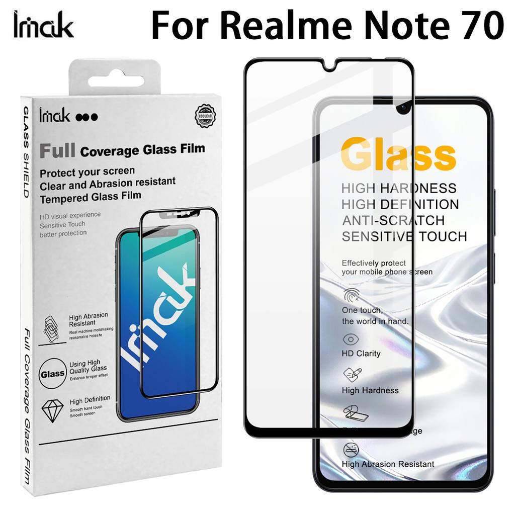 Для Realme Note 70 4G Стекло IMAK Закаленное Стекло Полное Покрытие Пленка Серия Pro+