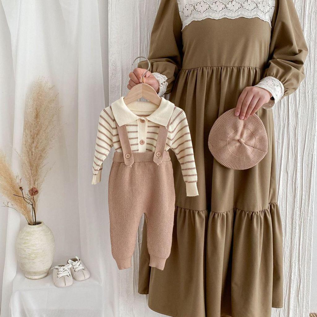 Осенний детский свитер и вязаный комбинезон - Милый и модный для весны/осени