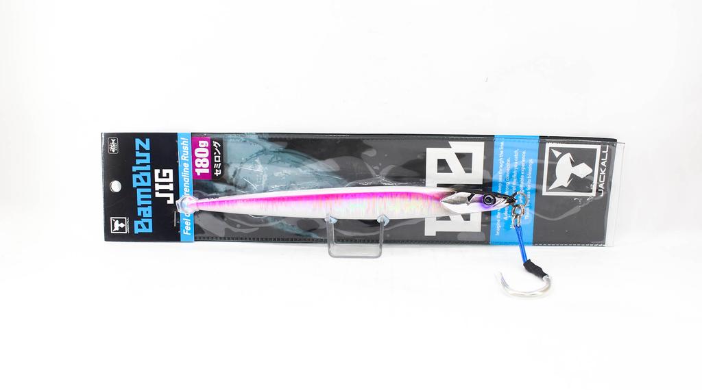 Jackall Metal Jig Bambluz Semi Long 180 Grams UV Laserpink (2940)