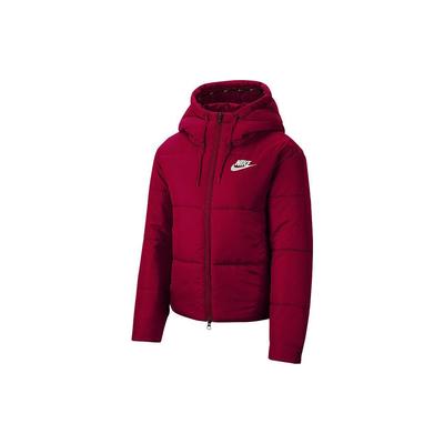 Логотип с надписью Спортивная повседневная теплая хлопковая куртка с капюшоном Женская куртка красного цвета CJ7579-677