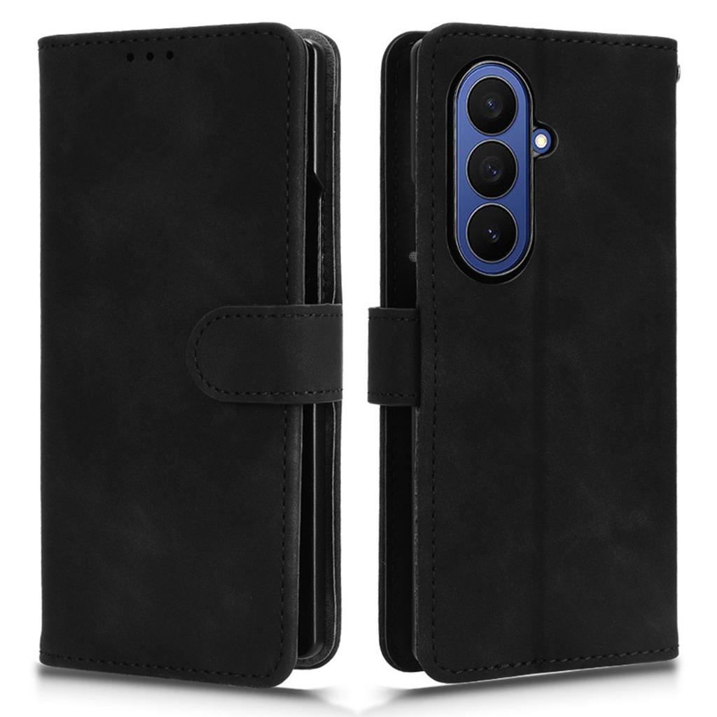 Для Samsung Galaxy Z Fold7 5G Кожаный чехол с эффектом кожи Противоударный Чехол-кошелек Книжка для телефона