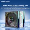 Корпусный вентилятор Power Train PRISM 9 Pro 120 мм 5 В 3-контактный ARGB Управление температурой Настольный компьютер Тихий охлаждающий вентилятор