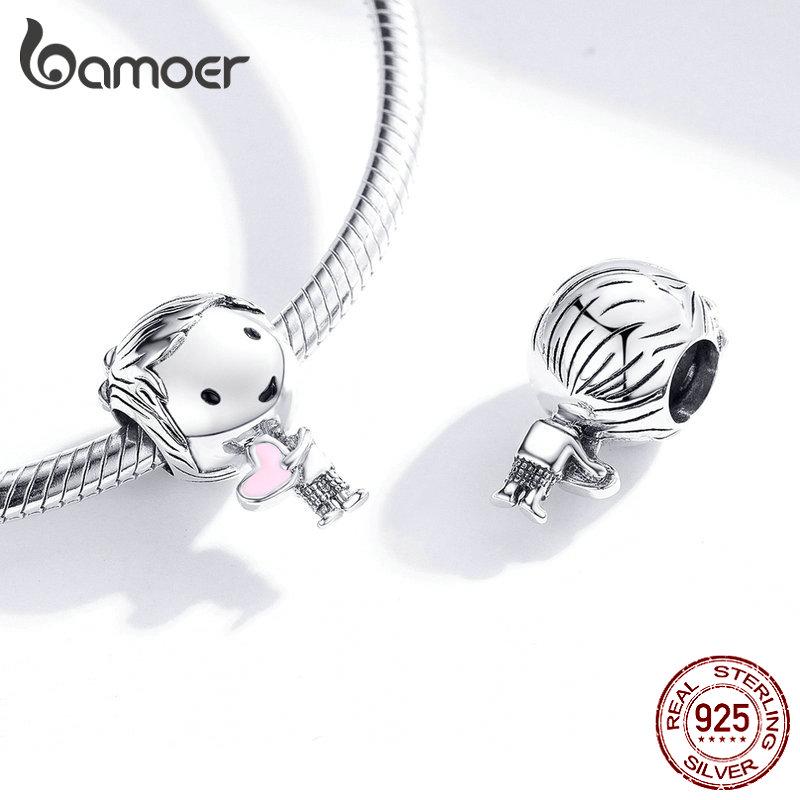 Шармы из стерлингового серебра 925 пробы, для браслетов