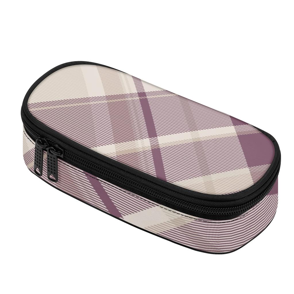 Pencil Case Zipper Closure Roomy Interior 300D Polyester with Mesh Pocket Removable Divider and Pen Slots for Daily School Use